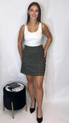 Ichi Claire Skirt Green