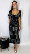Dove Polka Dot  Dress