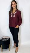 Marlowe Top Burgundy