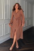 KAYA Polka Dot Shirt Dress