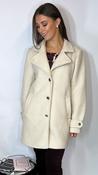 Ichi Stripa Coat Cream