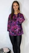 Navaeh Floral Top Purple