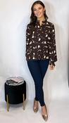 Ichi Shera Blouse Brown