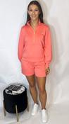 Jane Half Zip Coral