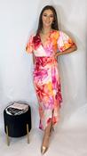 Drew Floral Dress Pink image