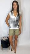 Ichi Luls Stripe Waistcoat