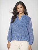 K&amp;amp;P Bella Band Top  Blue