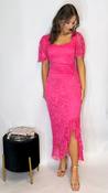 Heidi Lace Dress hot Pink image