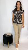 Elira Polka Dot Top Brown image
