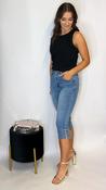 Avery 3/4 Denim Jeans image