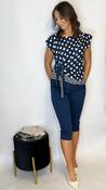 Una 3/4 Jeans Navy