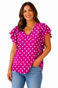 Monroe Top Magenta