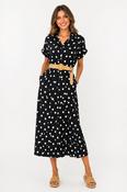 Ally Polka Dot Dress Black image
