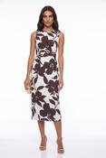 Monroe Floral Dress Brown image