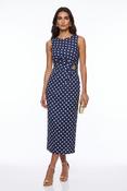 Monroe Polka Dress Navy image