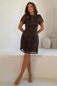 Ami Lace Dress Brown image