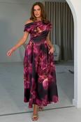 Betty Dress Plum Floral