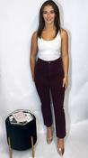 Brady Wine Flare Jeans image