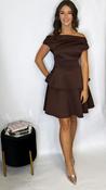 Pippa Mini Dress Brown image