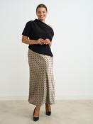 Vesper Champagne Satin Skirt image