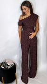 Donna Jumpsuit Wine Polka Dot image
