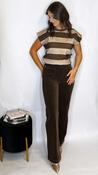 Marnie Stripe Tee Beige image