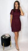 Ami Lace Dress – Wine image