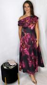 Betty Dress Plum Floral image