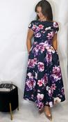 Betty Floral Dress Navy/Purple image