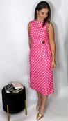 Monroe Polka Dress Pink image