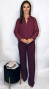 K&amp;amp;P Elly Band Top Plum image