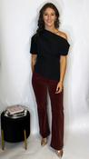 R&amp;amp;R Bridget Cord Wine- XS leg