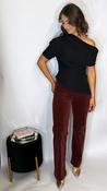 R&amp;amp;R Bridget Cord Wine- Short