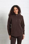R&amp;amp;R Gia Half Zip  Brown