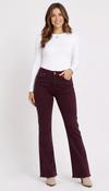 Brady Wine Flare Jeans image