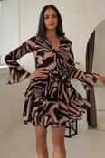Susie Mini Dress Brown