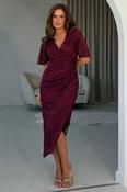 Natasha Lace Dress Wine image