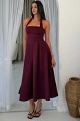 Briar Halter Dress Wine image