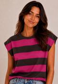 Marnie Stripe Tee Pink image