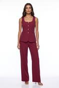 Elara Burgundy Trousers image