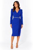 Vivienne Feather Dress Blue image