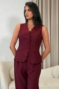 Ophelia Waistcoat Wine image