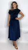 Betty Velvet Dress Indigo
