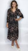 Enya Midi Dress Brown