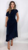 Felicity Velvet Dress Navy