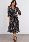 Enya Midi Dress Black image