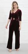 Farrah Jumpsuit Wine