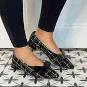 Ángel Alarcón Alvatex 25513 Tweed Shoe-BLACK