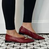Angel Alarcon Elina 26505 Red Leather Ballet Pump image