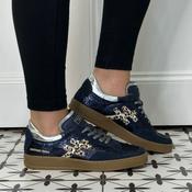 Another Trend A034 Trainers Navy Leather image